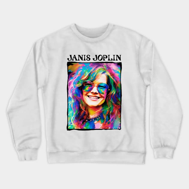 JANIS JOPLIN HIPPIE CHIC Crewneck Sweatshirt by DISCO DISCO MX